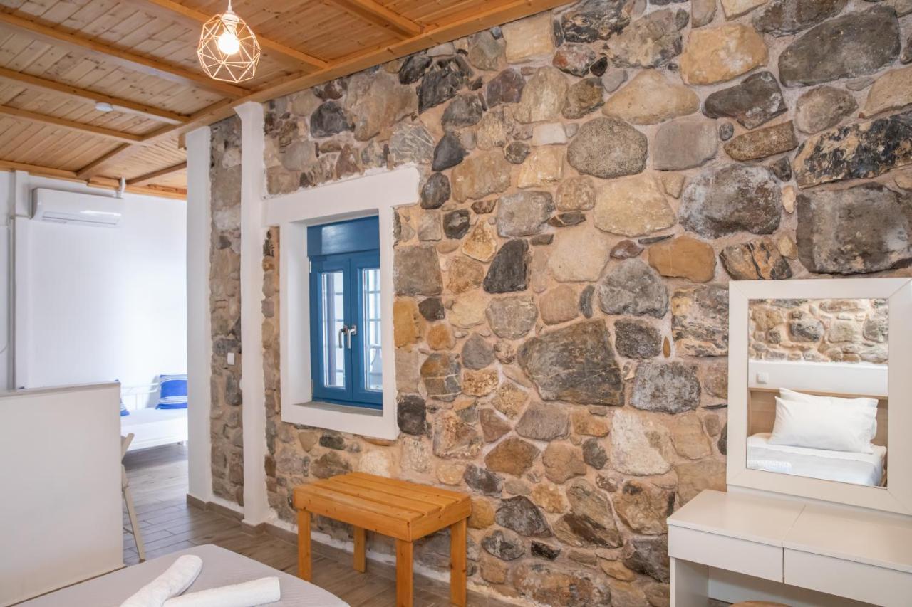 Melina Seafront Stone House Apartment Kardamena  Bagian luar foto